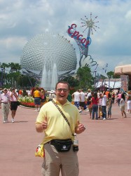 Fanny Pack Tourist at Epcot in Feb 2007