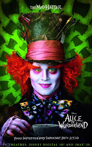 Johnny Depp Mad Hatter Photos. Johnny Depp as Mad Hatter in