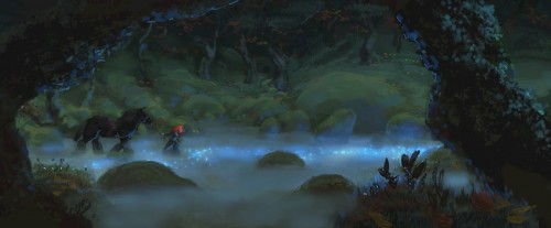Pixar's Brave Concept Art - Merida Takes Off
