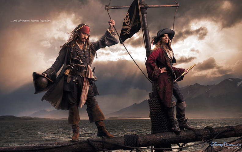 Annie Leibovitz captures Johnny Depp as Captain Jack Sparrow