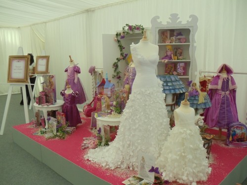 The display of Tangled merchandise including the Disney Fairytale Wedding 