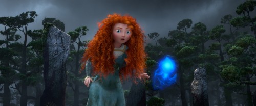 Brave - Merida following a Wisp. 2011 Disney/Pixar. All Rights Reserved.