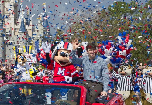 SUPER BOWL MVP ELI MANNING VISITS WALT DISNEY WORLD