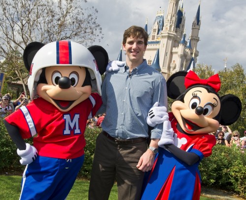 SUPER BOWL MVP ELI MANNING VISITS WALT DISNEY WORLD