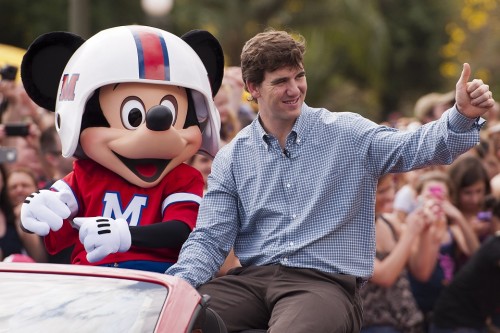 SUPER BOWL MVP ELI MANNING VISITS WALT DISNEY WORLD
