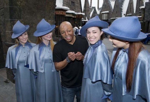 J.R. Martinez, actor and former U.S. army soldier, is hosted by Universal Orlando Resort at the Wizarding World of Harry Potter.