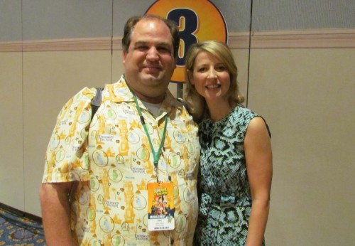 Samantha-Brown-and-me Disney Blogger John Frost with the Travel Channel's Samantha Brown
