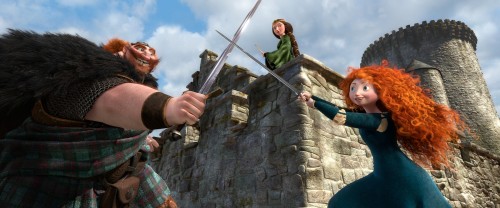 KING FERGUS, QUEEN ELINOR and MERIDA - Pixar's Brave