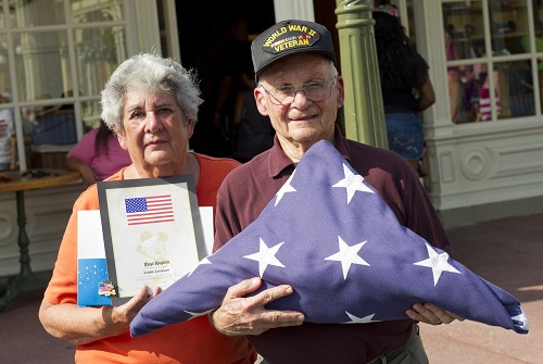 WWII Veteran Honors United States at Magic Kingdom