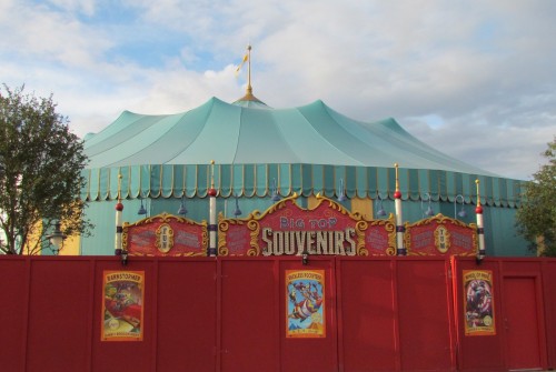 01-mk-storybook-circus-store-1 Magic Kingdom Storybook Circus Update - Tent Store Sign
