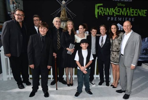 frankenweenie-cast Frankenweenie premiere