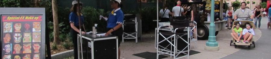 Star Wars and Face painting carts relocated