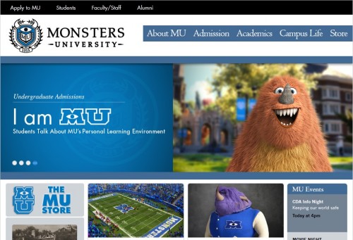 monsters university viral site