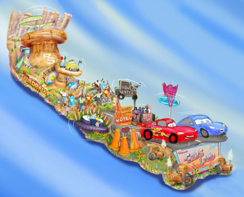 rose-parade-dca cars-land float