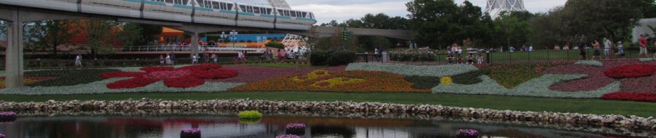 epcot flower and monorail