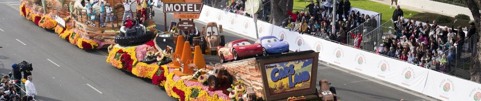 Destination: Cars Land Float, 2013 Rose Parade in Pasadena, Calif.