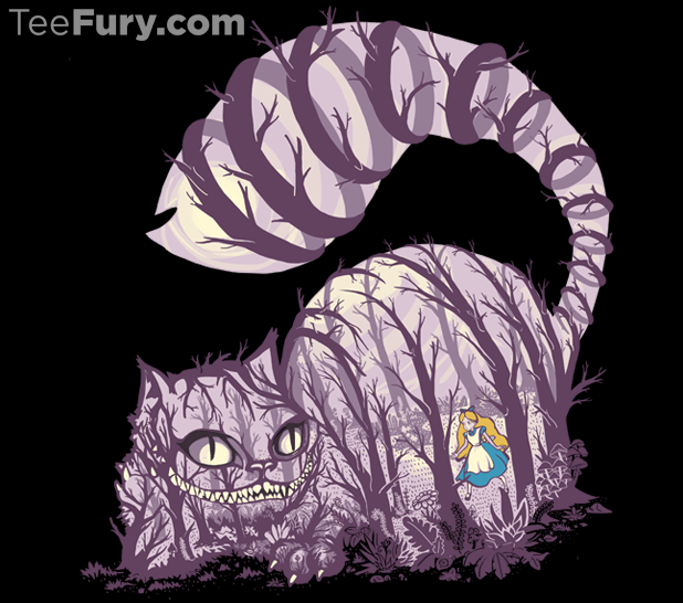 Cheshire Cat TShirt is Today's TeeFury Selection The Disney Blog