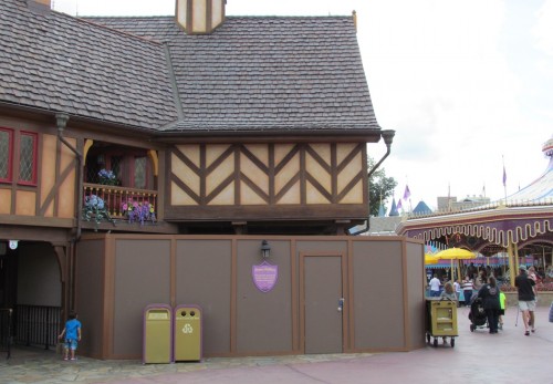 Really the final domino to drop from the New Fantasyland area. The old Dwarfs store is getting a makeover.