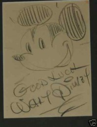 Mickey Mouse Drawn by Walt Disney