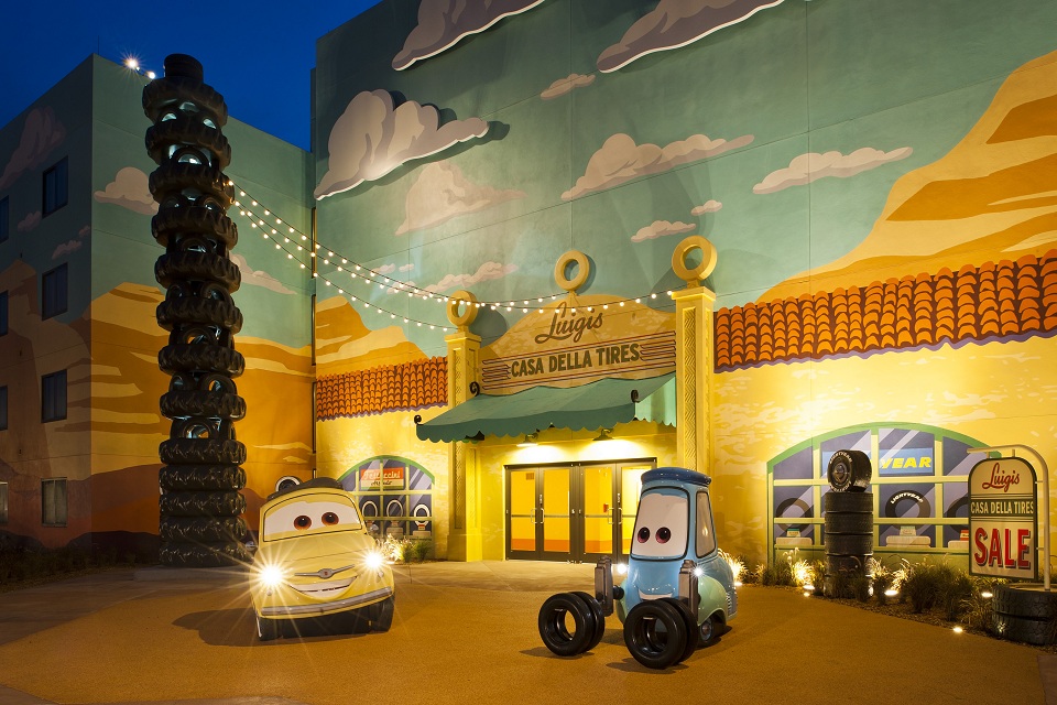 Cars Themed Family Suites Open in Second Phase at Disney's Art of