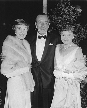 Mary Poppins star Julie Andrews, Walt Disney and P.L. Travers
