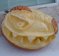 sculpted pumpkin