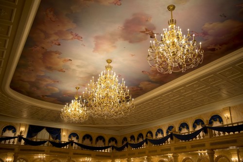 Be Our Guest Restaurant ceiling