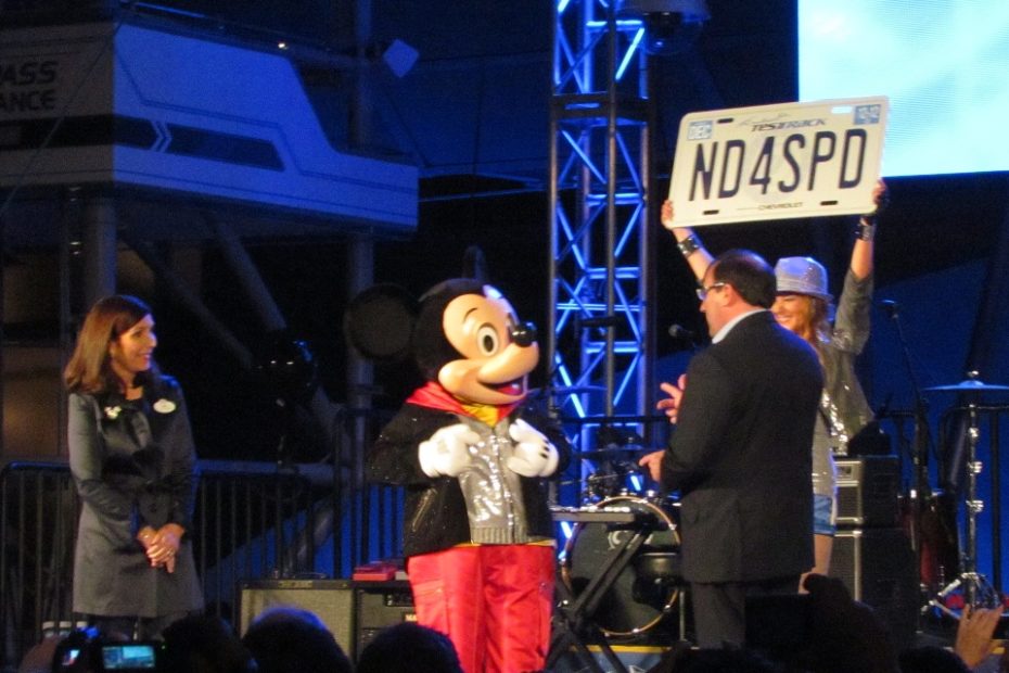 Mickey helps open Test Track