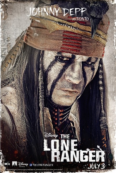 the-lone-ranger-tonto-johnny-depp-poster