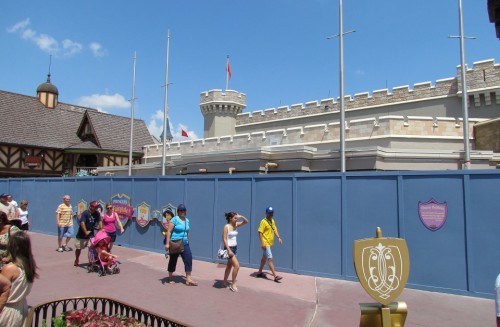 Not much change to the exterior of the new Fairytale Princess Hall.
