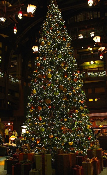 Christmas tree at Disney's Grand Californian