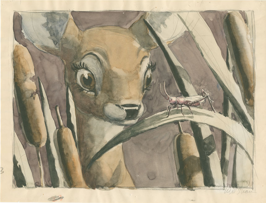 Mel-Shaw-visual-development-for-Bambi-c-1942