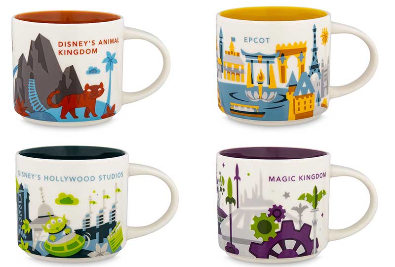 Walt Disney World Starbucks You Are Here Mugs Now Available Online