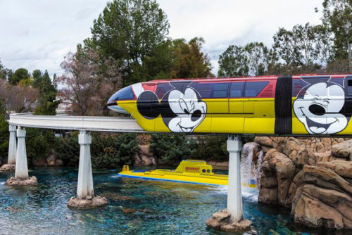 Disneyland Monorails Go Mickey Mouse For His 90th Anniversary | The ...