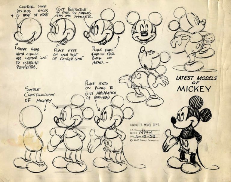 mickey-mouse-model-sheet-disney | The Disney Blog