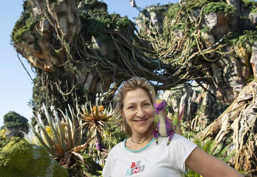 Actress Edie Falco poses with the new Night Blossom banshee