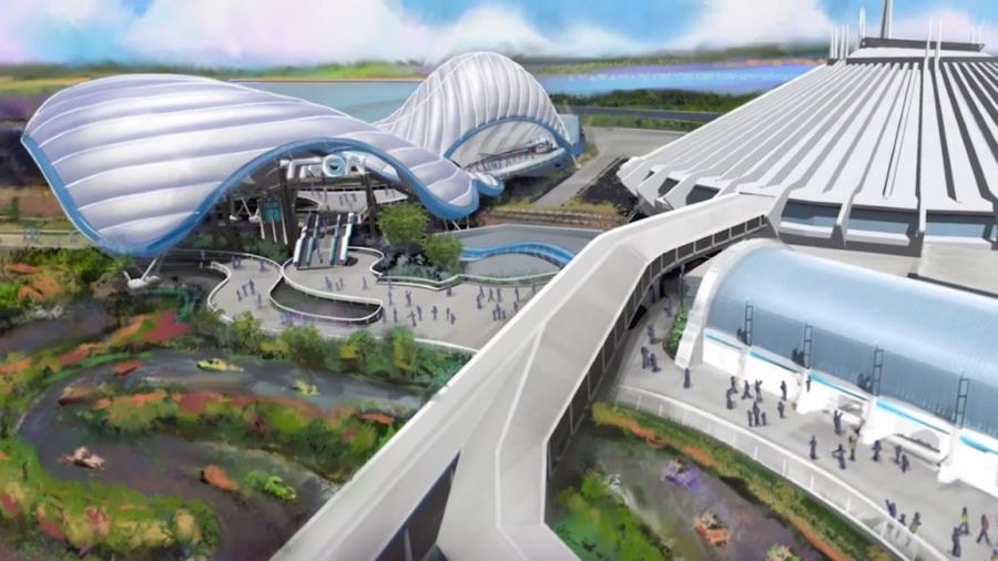 TRON Coaster Concept Art - Tomorrowland