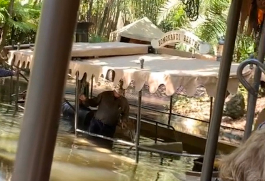 Jungle Cruise Boat sinks