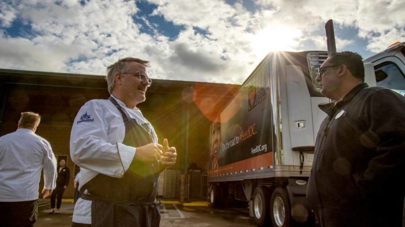 Disneyland's Food Bank donation via truck