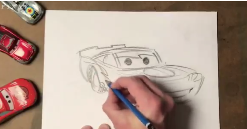 How to Draw Lightning McQueen from Pixar's Cars | The Disney Blog