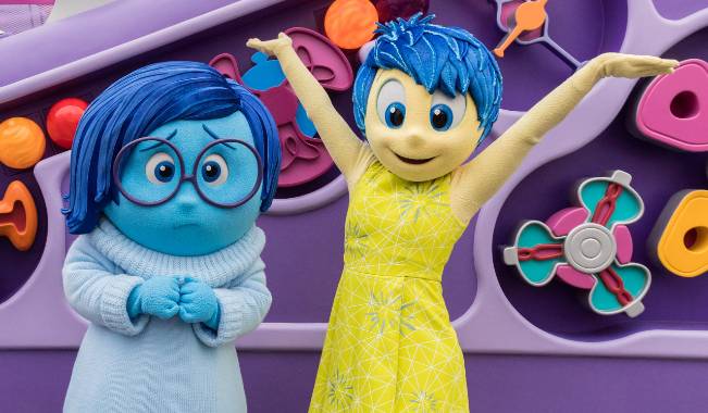 Joy and Sadness from Pixar's Inside Out