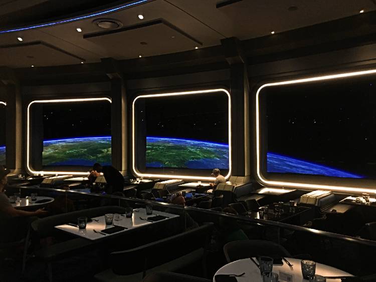 Space 220 Restaurant Opens at EPCOT - seating