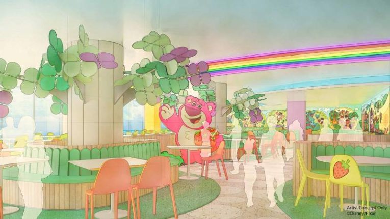 Toy Story Hotel to Open at Tokyo Disney Resort April 2022 - Lotso Garden Cafe