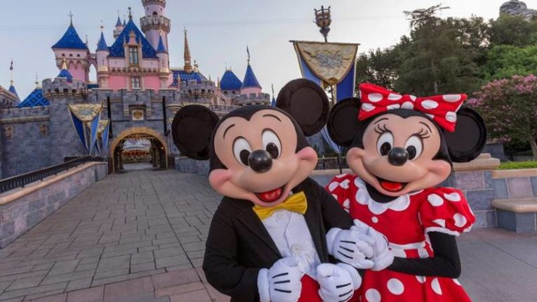 Disneyland - Mickey and Minnie at the Castle