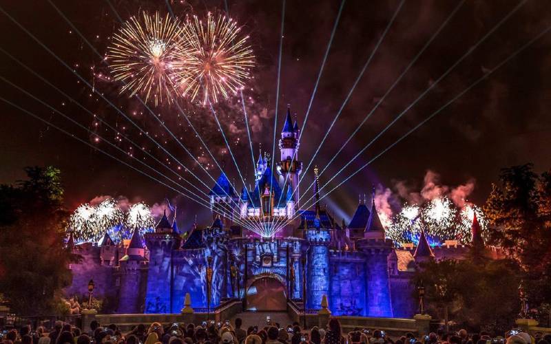 Disneyland Forever - fireworks over castle