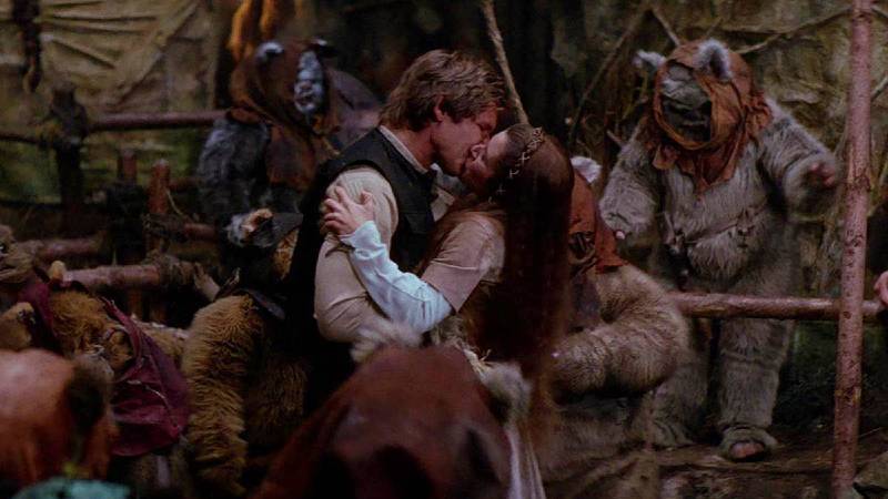 Star Wars - Han and Leia on Endor