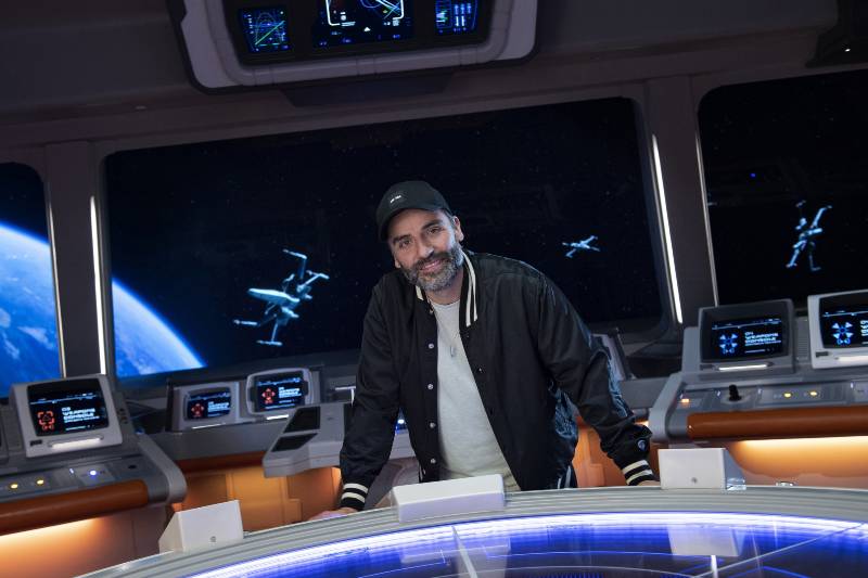 Actor Oscar Isaac Visits the 'Star Wars: Galactic Starcruiser' at Walt Disney World