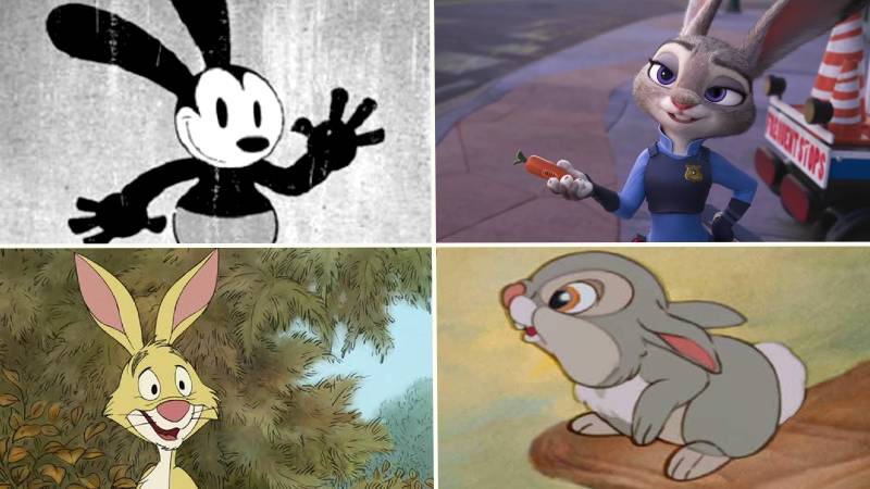 The Ten Best Disney Bunnies - Oswald, Judy, Rabbit, Thumper