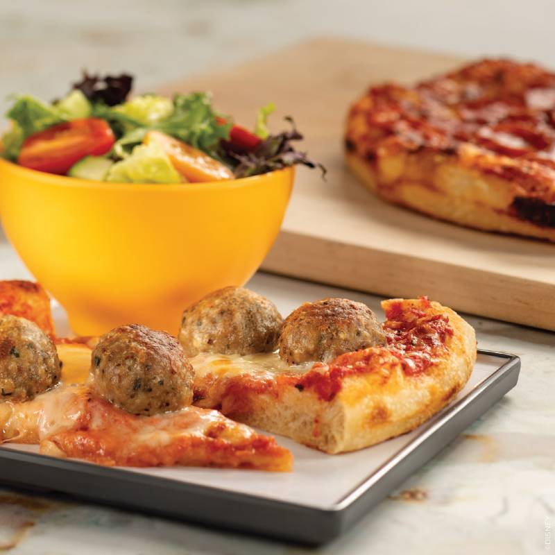 Connections Café and Eatery - Meatball Pizza