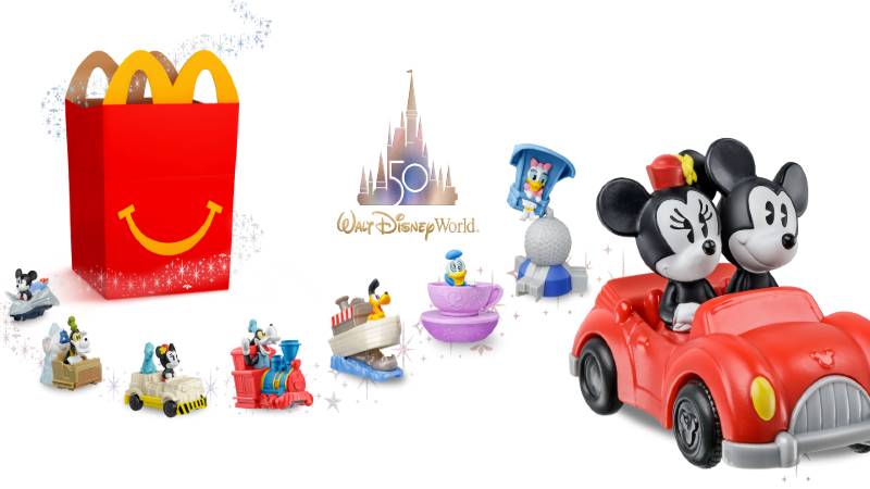 Walt Disney World 50th Anniversary McDonald Happy Meal Toys